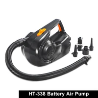 ht 338 rechargeable pump electric inflatable air pump for inflatable boat kayak air bed mattress high power accar 12v