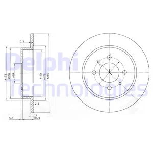 

DELPHI BG3102 DISC BACK 94 PROTON PERSONA 1.6-1.8