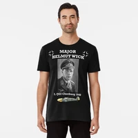 helmut wick luftwaffe bf 109 fighter ace pilot t shirt 100 cotton short sleeve o neck casual t shirt loose top new size s 3xl
