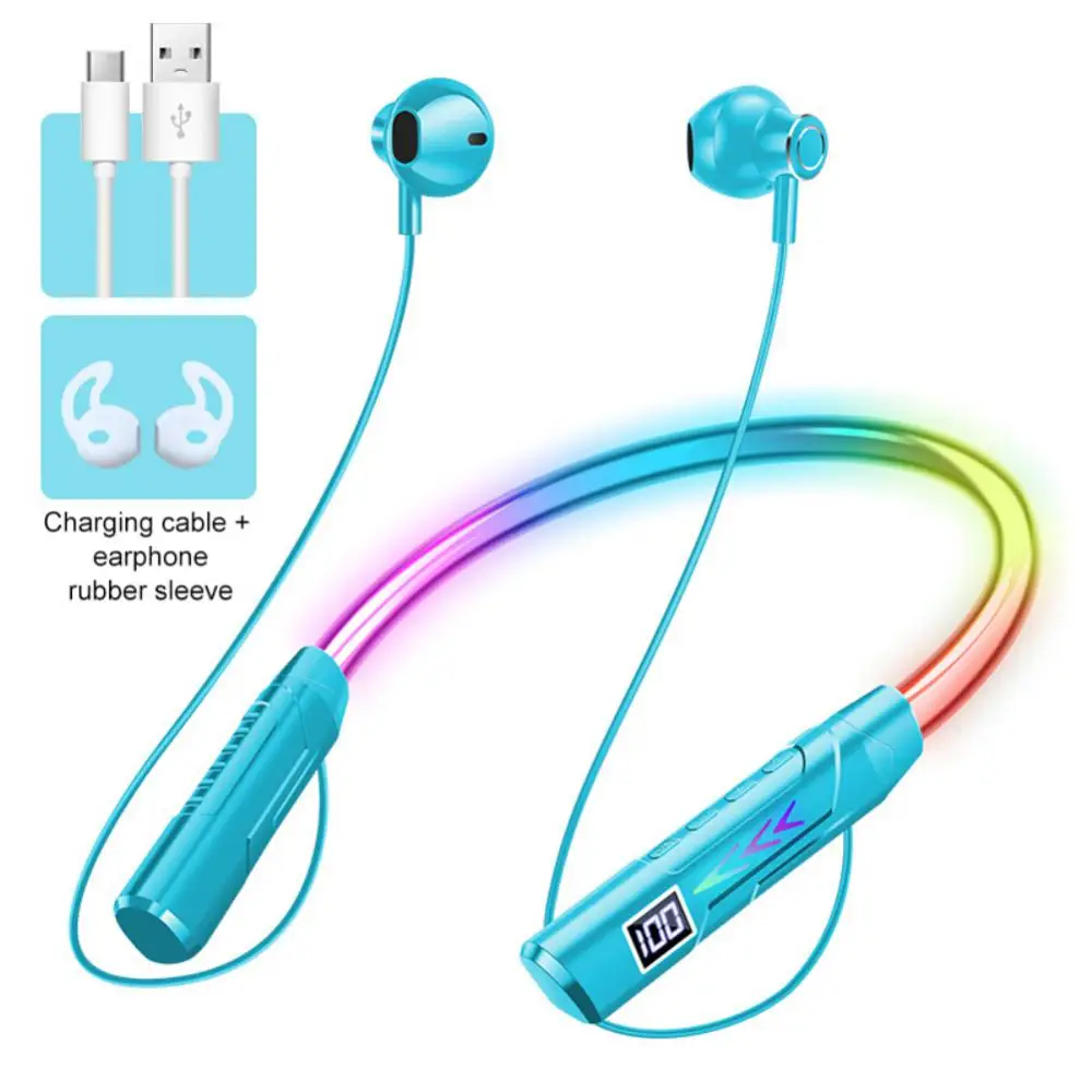 

Voice Control Tws Gaming Earbuds Neck-mounted Stereo Sports Headphones Noise Reduction Earphone Wireless Headset