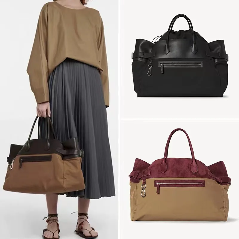 

2024 Brand Design Margaux17 Row Women Large Capacity Leather Fashion All Match Nylon Shopping Ladies Luxury The Handbag