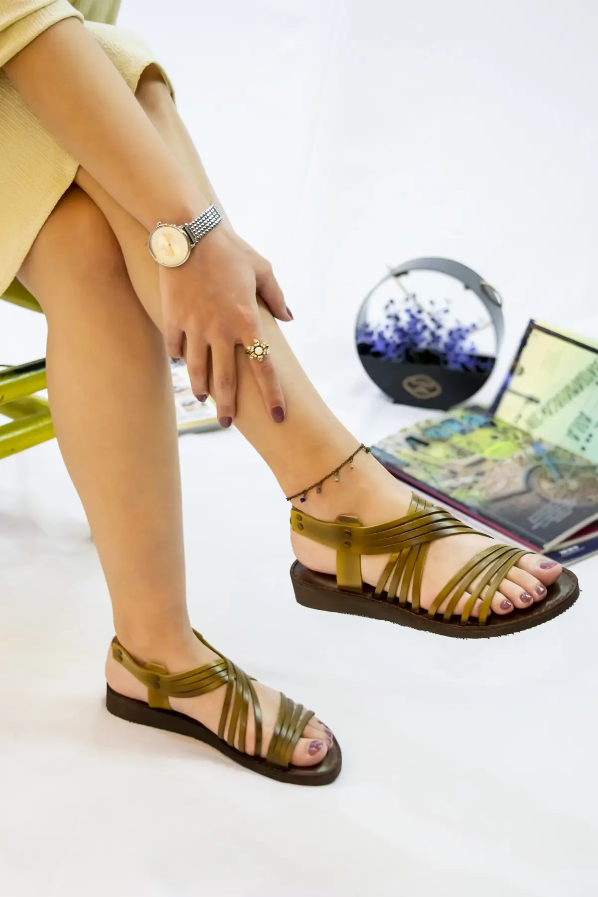 

Women's Genuine Leather Sandals Fashion New Summer Comfort Breathable Casual Quality Ladies Style Light Slipper Sandals