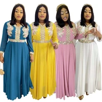african plus size evening dress 2022 with flowers sexy long sleeve chiffon black girls prom dresses muslim dubai formal wear
