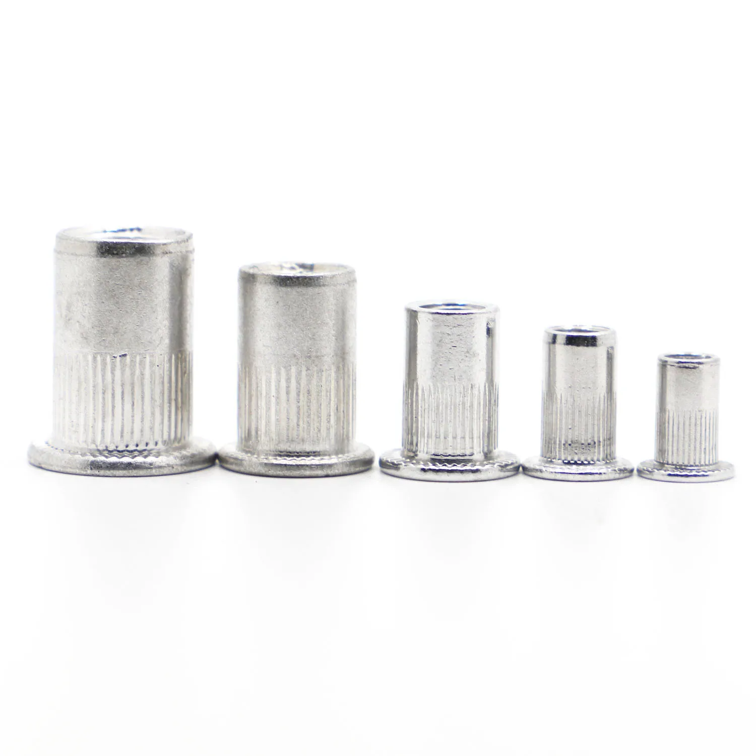 

M3 M4 M5 M6 M8 M10 M12 Aluminum Alloy Rivnut Flat Head Threaded Insert Nutsert Cap Rivet Nut