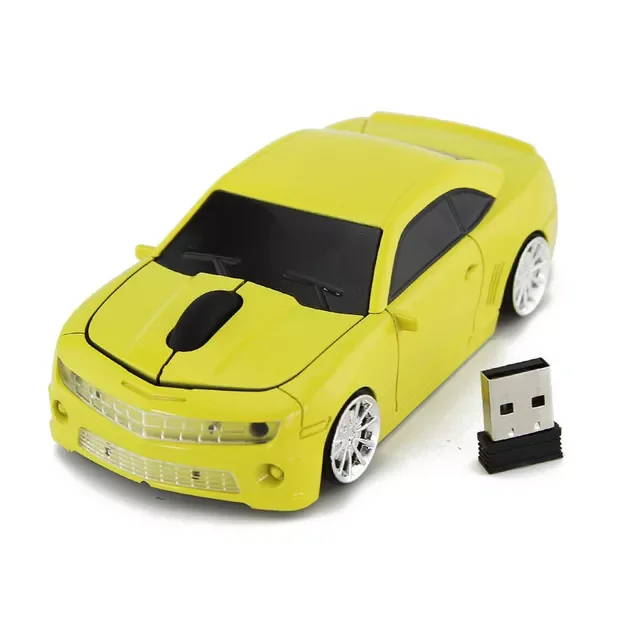 

2022New Wireless Computer Mouse Cool Sport Car Mice With USB Receiver 1600 DPI Optical 3D Mini Mouse For Kids With Mouse Pad