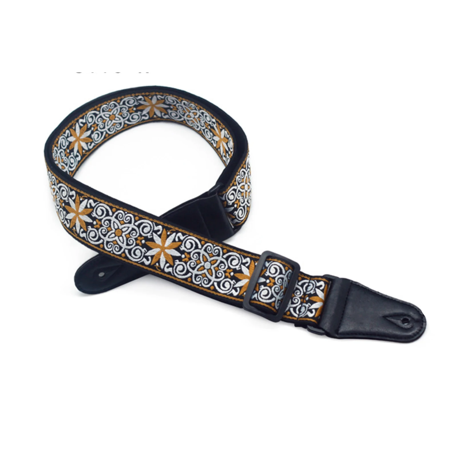 

Embroidered guitar strap，Electric Acoustic Guitars Stocking Stuffer For Bass, Best Gift for Men and Women Guitarists