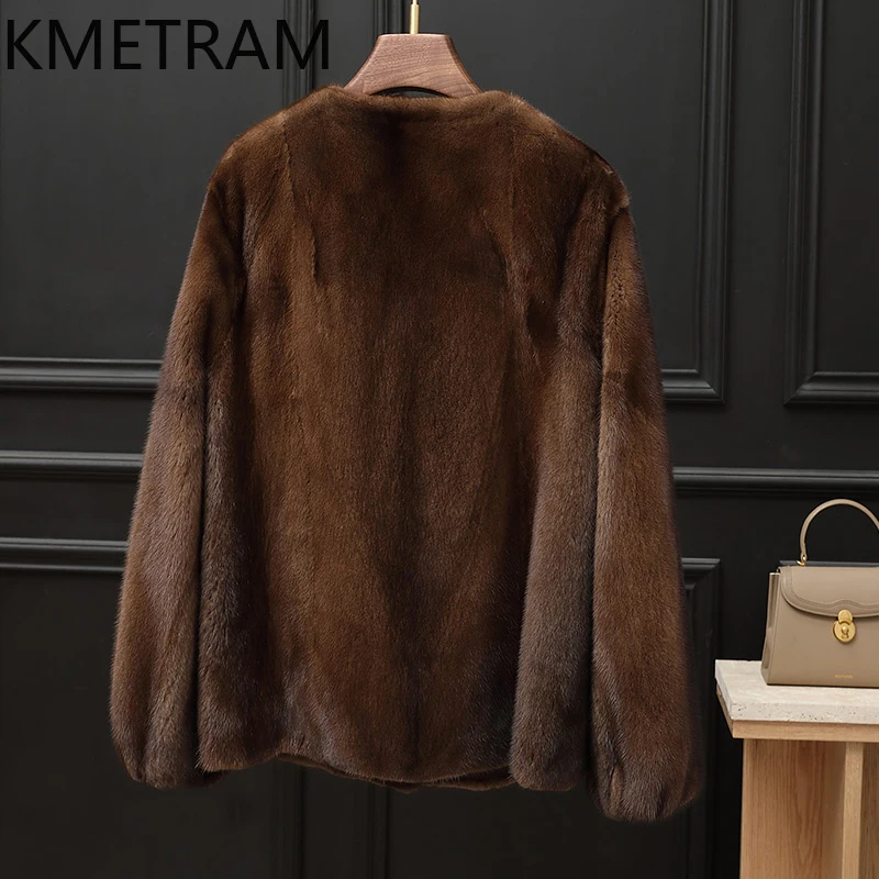 Куртка из натурального норкового меха роскошная короткая шуба женские новые