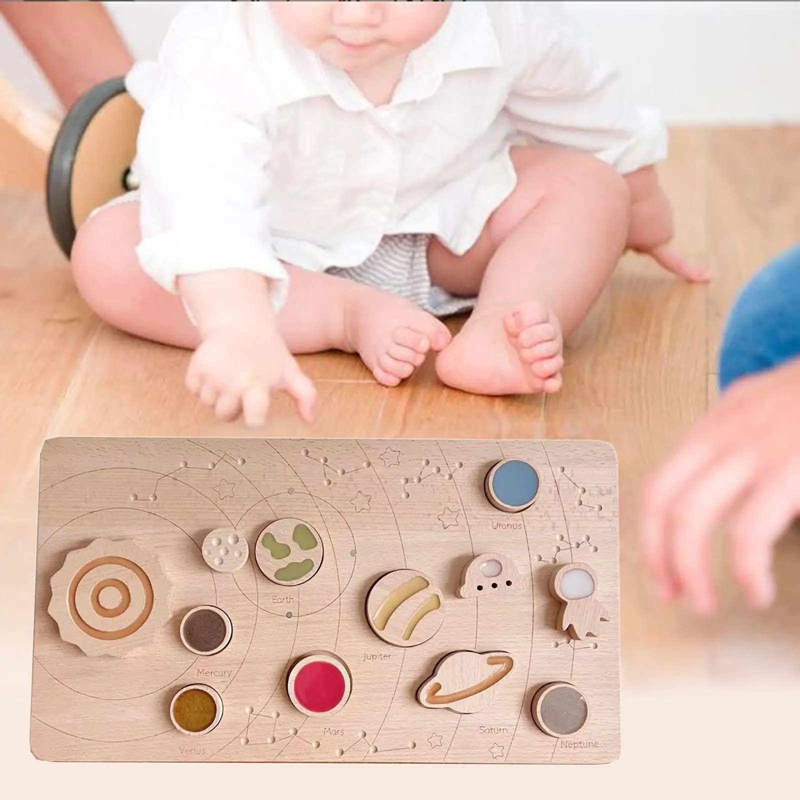 

Solar System Board Game Fine Motor Skills Educational Toy for Holiday Gifts