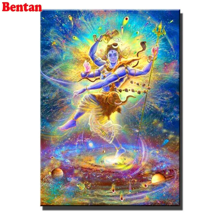 

Shiva Religion Diamond Embroidery Kits Cross Stitch Mosaic Rhinestone 5D Diy Diamond Painting Picture Home Decoration