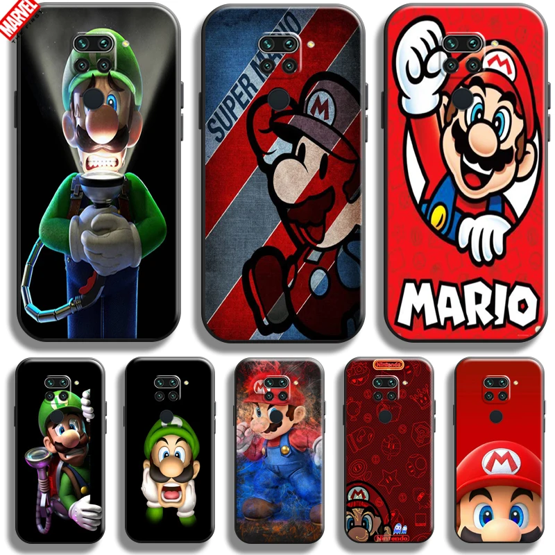 

Cartoon Super Mario Bros For Xiaomi Redmi Note 9 9 Pro 9T 5G Phone Case Soft Coque Funda Back Carcasa