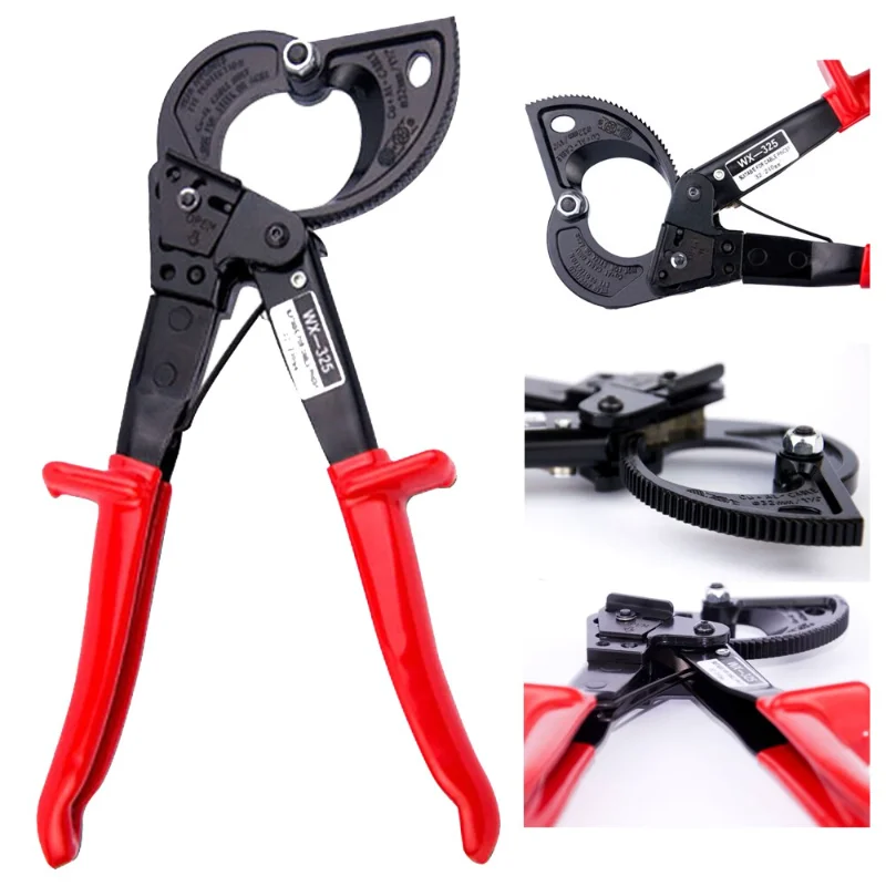 

Ratcheting Cutting Ratcheting Crimper Cable Professional Cutter Pliers HS-325A Terminal Insulated Crimper Wire Tool