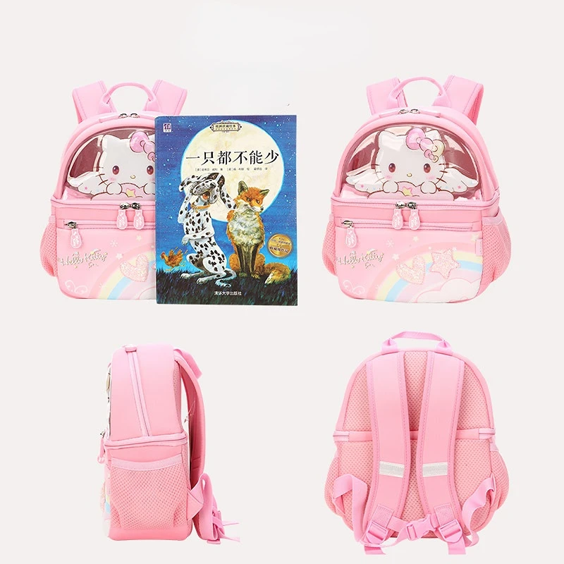 New Hello Kitty Children's Schoolbag Kindergarten Cute Backpack Super Lightweight Middle Class Small Class Girl Moetry Baby Girl