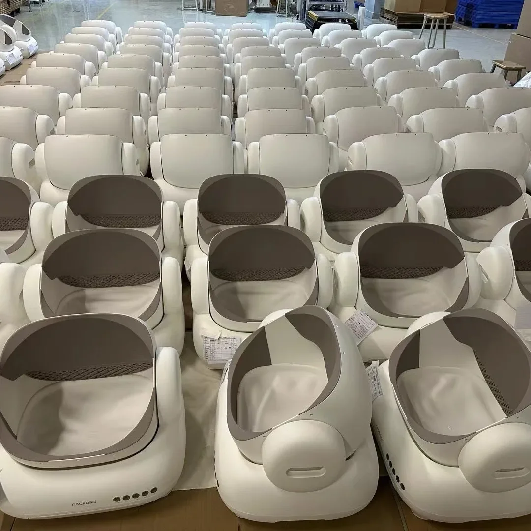 Новый черный автоматический ящик для кошек Petree Cat Smart Toilet APP Дистанционное