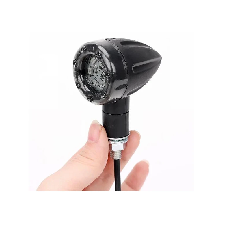 2 szt. uniwersalnych świateł błyskowych do motocykli lampki kontrolne LED światła dolne tylne hamowania