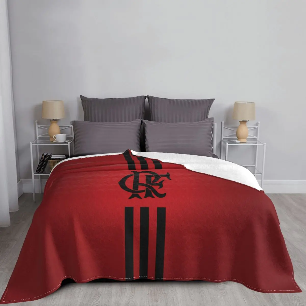 

Clube de Regatas do Flamengo Blanket Brazil Football Soft Warm Lightweight Blanket for Bed Travel Hotel Bedspread for Adults