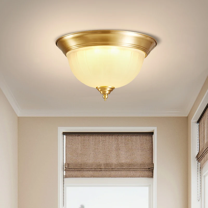 

Copper American Style Lamp Entry Door Hall Lamp Hallway Lamp Corridor Lamp Led Modern Minimalist Aisle Stair Ceiling Lamp