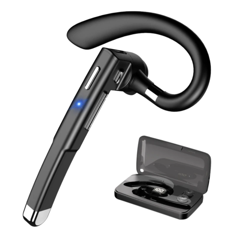 

Bluetooth Handsfree Earphones Wireless Bussiness Headphone Noise Canceling Headset With Mic With Charging BOX