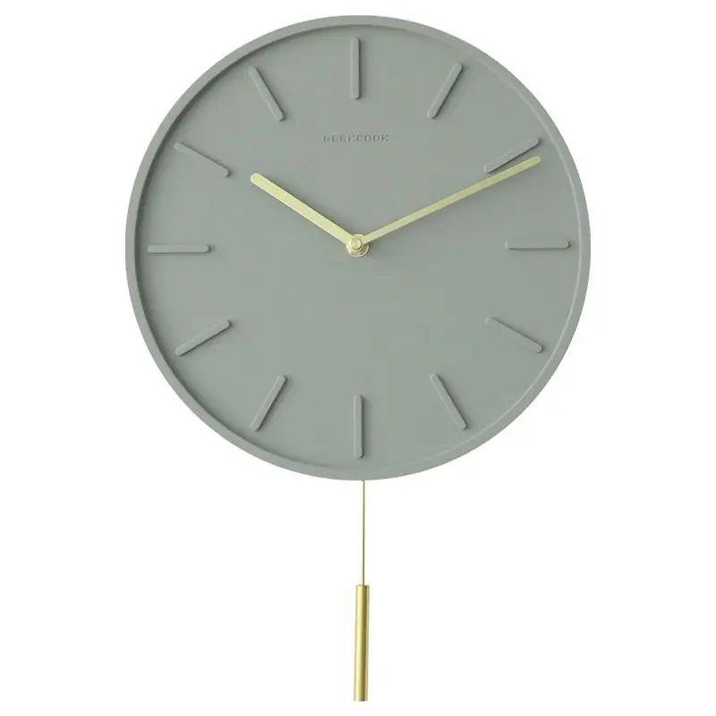 

Настенные часы EA60WC для кухни, большие настенные круглые минималистичные часы серого цвета для гостиной