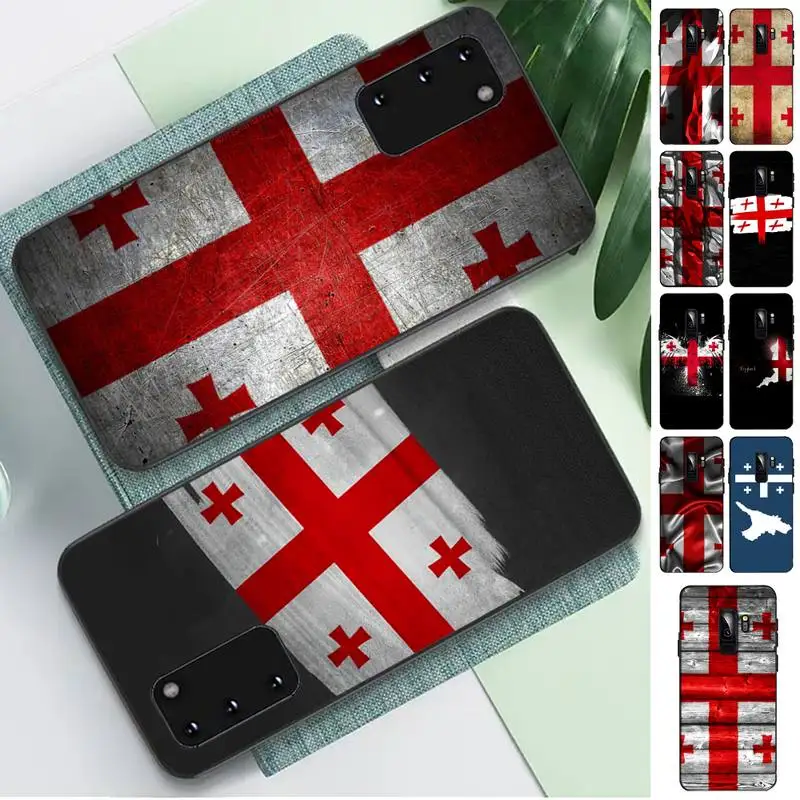 

TOPLBPCS Georgia flag Phone Case for Samsung S10 21 20 9 8 plus lite S20 UlTRA 7edge
