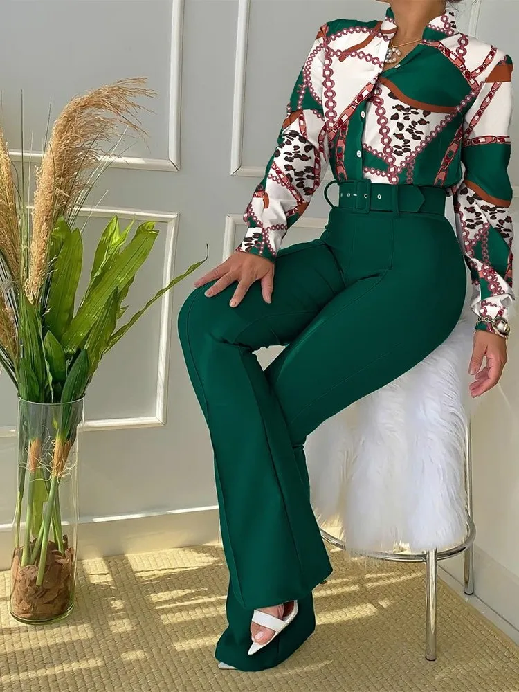 Повседневные женские комплекты из двух предметов осенне-зимняя модная рубашка с