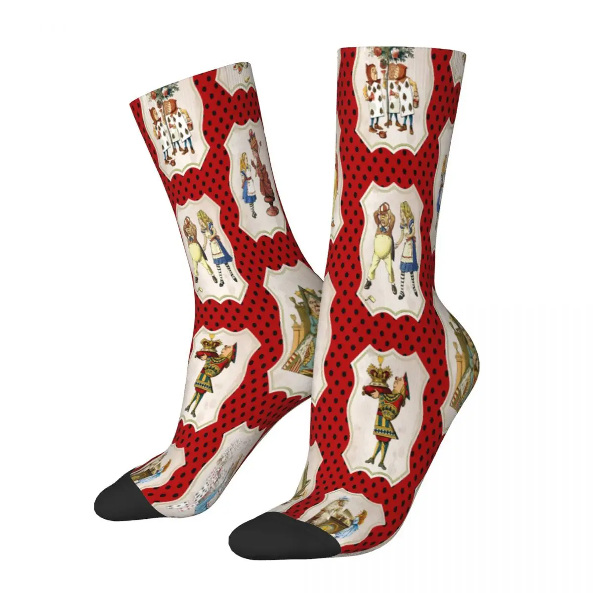 

Модные носки из полиэстера для скейтборда с героями Диснея, Алиса в стране чудес, средние Носки Унисекс