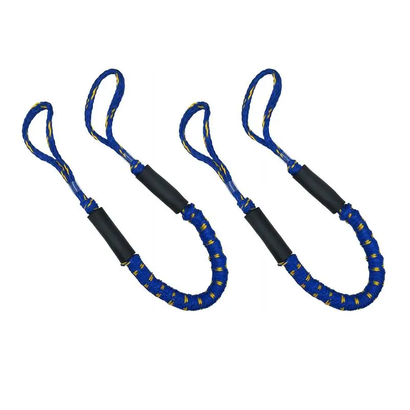 

Boat Bungee Dock Lines Bungee Cords Docking Rope Stretches 4-5.5ft Mooring Rope Foam Float Fishing Boat Accessories For Canoe