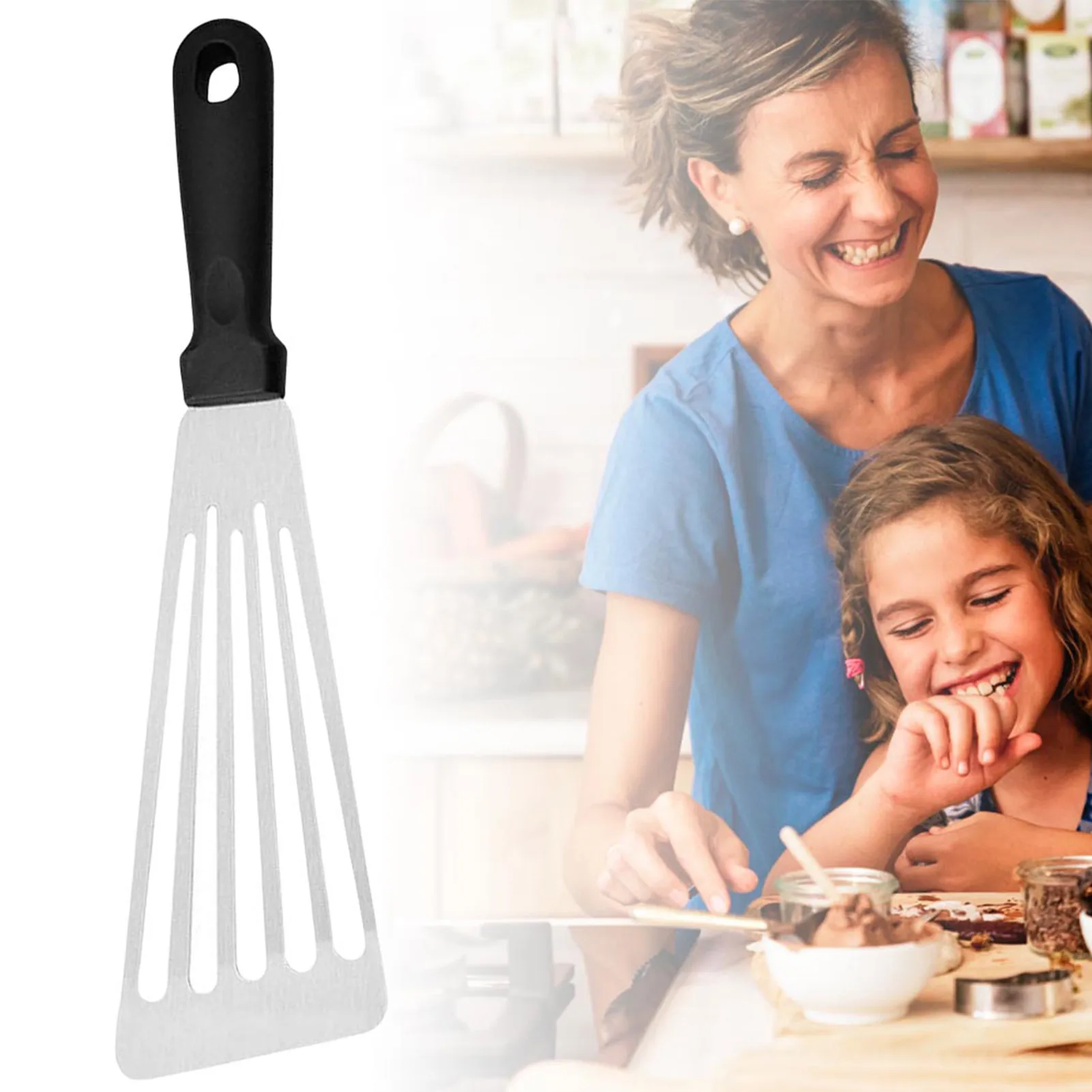 

Non-Stick Slotted Turner For Fish BBQ Heat Resistant Fish Spatula Fry Turner For Cooking Eggs Meat Steak Pork Chops Burgers