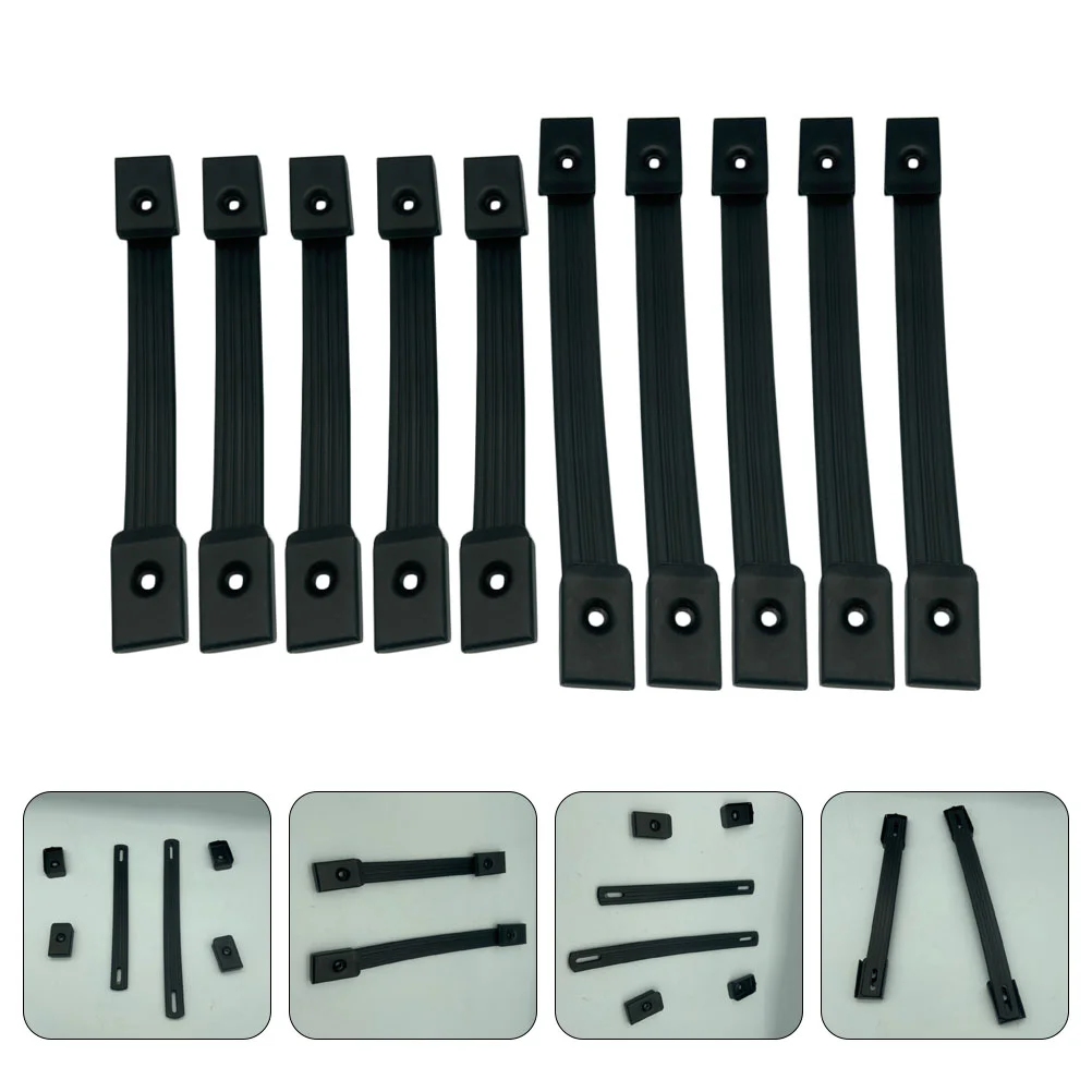 

10pcs Practical Subwoofer Handles Durable Handles Useful Black Handles
