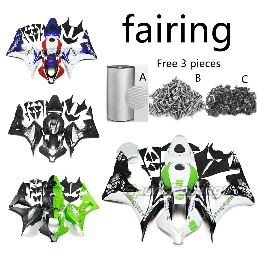 Комплект обтекателей для мотоциклов Honda F5 CBR600RR CBR 600RR 2007 2008 пластиковый корпус из