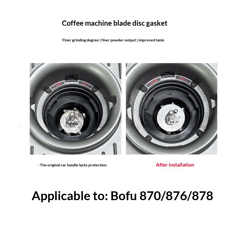 Фото Для Breville 870 876 8778 Регулировочная прокладка для точной шлифовки для Barsetto V1 V2 S, коврик для шлифовального диска, аксессуар для кофемашины №2