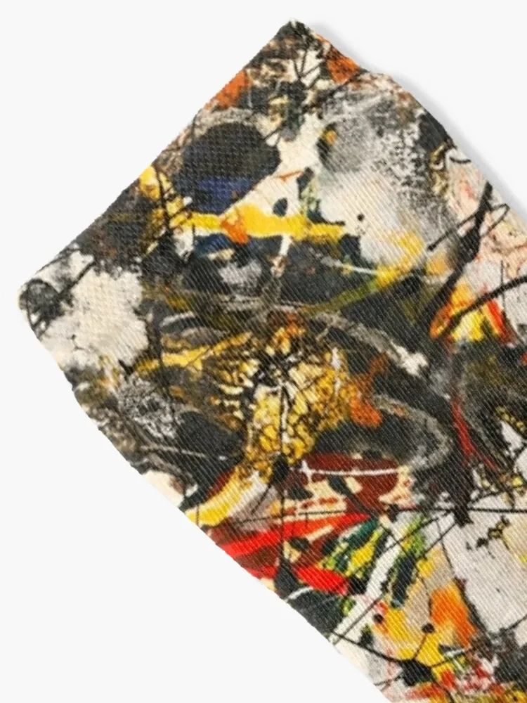 Jackson pollock art Ретро-носки с принтом счастливые роскошные женские носки мужские