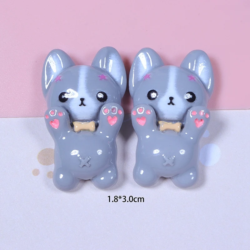 10 шт. новые милые смолы 18*30 мм мини-маленькая собачка детали для маникюра с