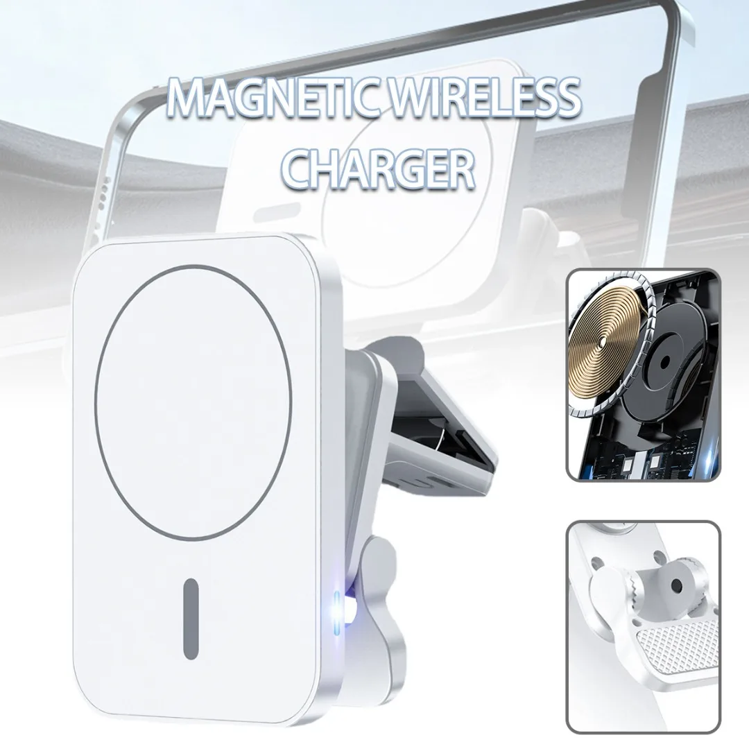 

Магнитное беспроводное автомобильное зарядное устройство, 1 шт., портативное автомобильное зарядное устройство для быстрой зарядки, держат...