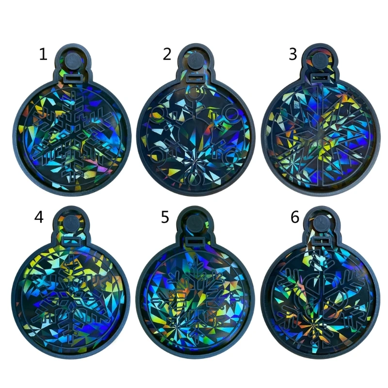 

Christmas Silicone Resin Molds Snowflake Epoxy Casting Resin Mould for DIY Keychain Ornament Jewelry Pendant N0HE