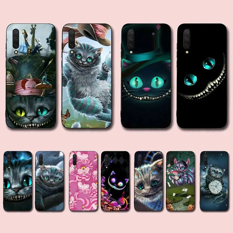 

Disney Alice in Wonderland Cheshire Cat Phone Case for Xiaomi mi 5 6 8 9 10 lite pro SE Mix 2s 3 F1 Max2 3