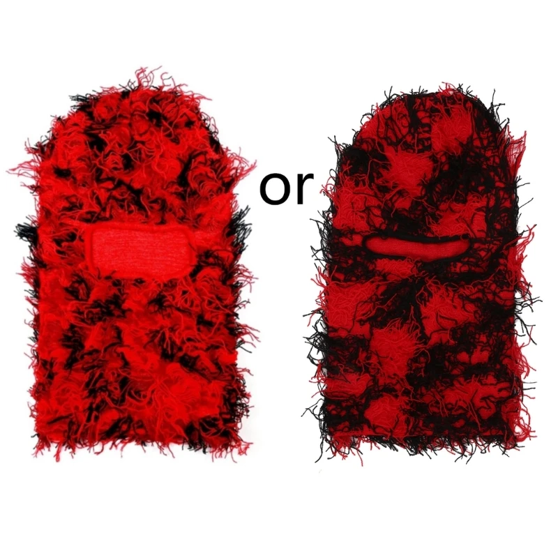 

Camouflage Balaclava Fleece Balaclava Distressed Knitted Full Face Ski Mask Shiesty Mask Ski Balaclava Fuzzy Balaclava