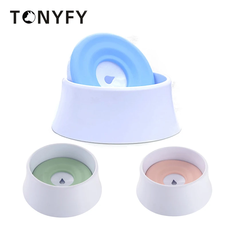 

Pet Bowl Floating Not Wetting Mouth Anti-Spill Cats Water Bowl Drinking Water Feeder Plastic Dog Puppy Bowls Pet Food Supplies