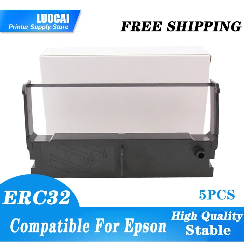 

Новинка, 5 шт. совместимых лент для принтера Epson ERC32 TM-U675 M820 M825 CE4700, черный
