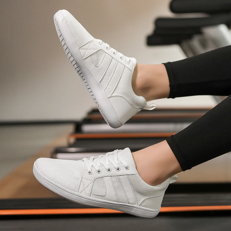 Дышащие Прогулочные Туфли Унисекс С Увеличенной Высотой Широкий Сетчатый Верх