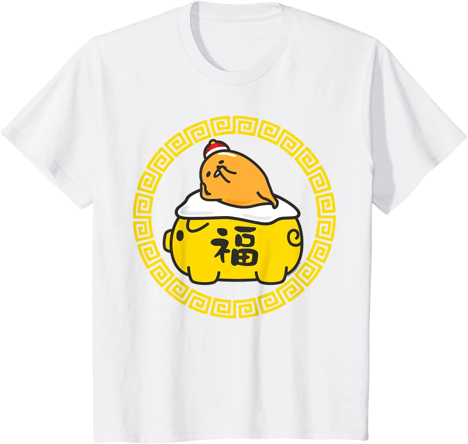 

Sanrio Gudetama Print Graphic T-Shirt Fashion Top T-Shirt Casual Short Sleeve