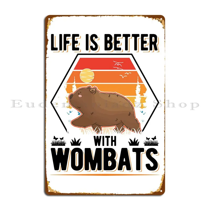 

Жизнь лучше с женской металлической табличкой, клубный стиль, дизайнерский дизайн гаража, создание оловянного знака, плаката