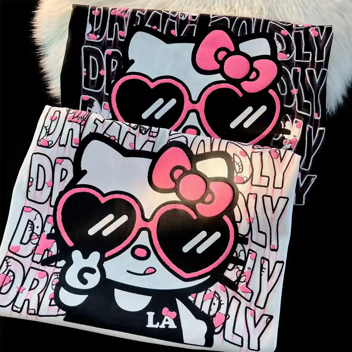 Женская свободная дышащая футболка летняя одежда с коротким рукавом в стиле