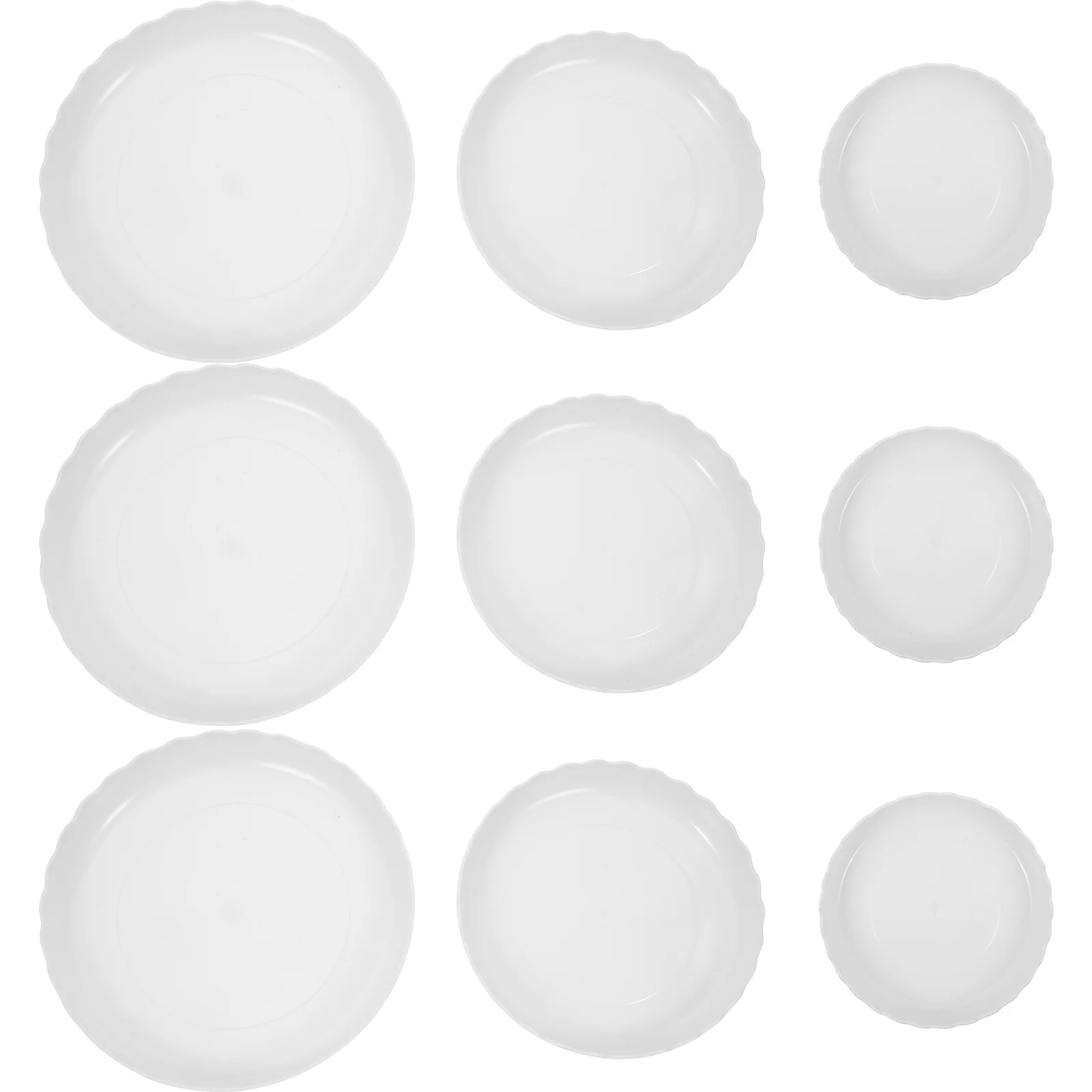 

Flower Pot Drip Tray Trays Plants Planter Indoor Potted Small Saucers White Pots
