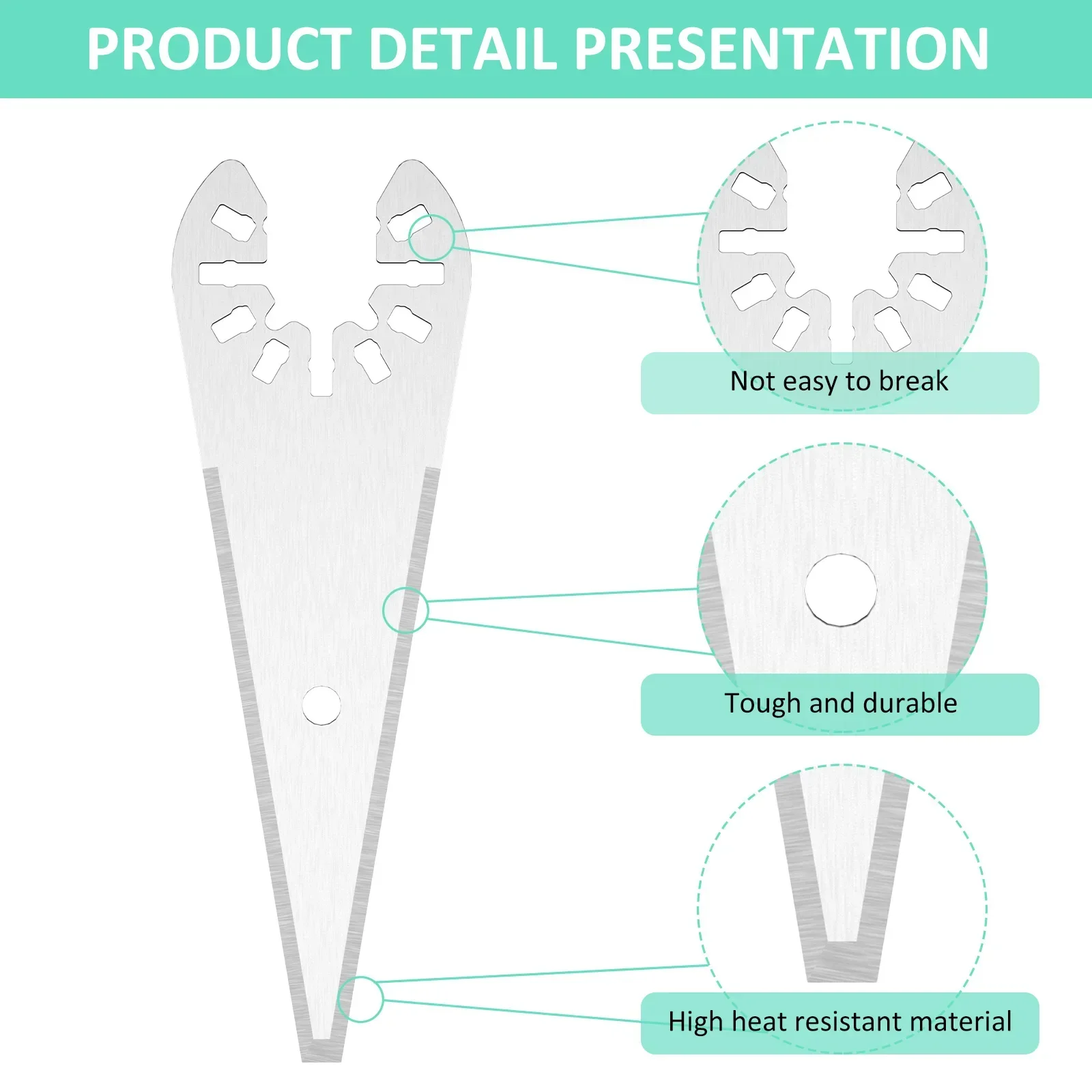 10 шт. Осциллирующий Инструмент скребок из нержавеющей стали острый Мультитул