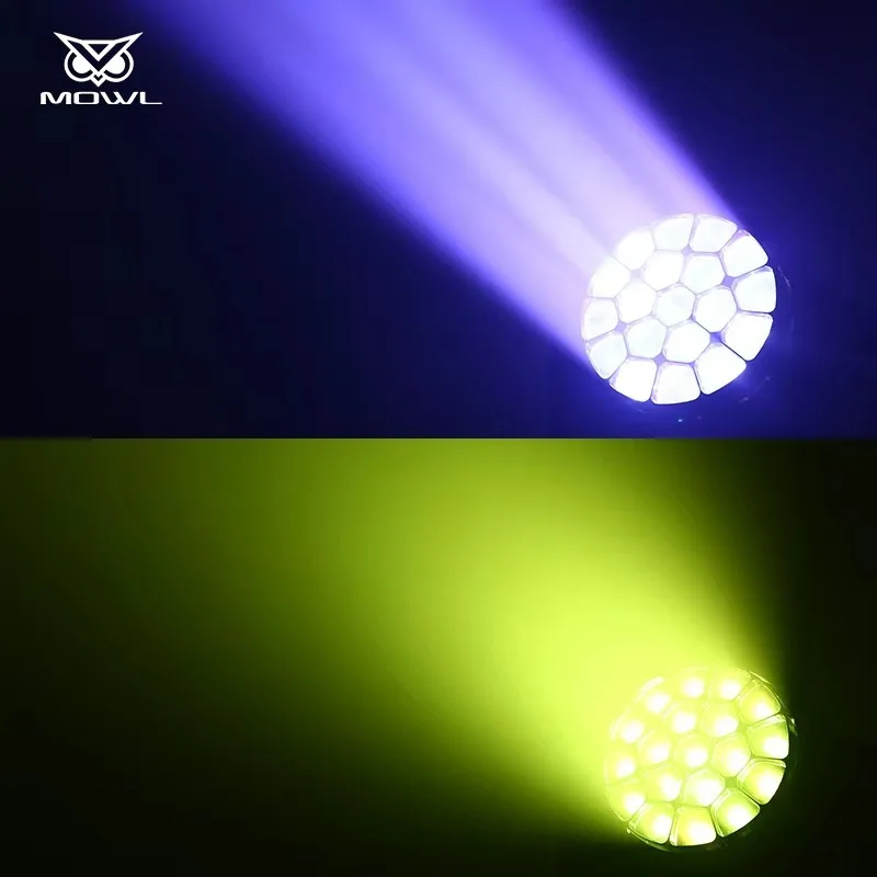 Фото Светодиодный прожектор 19x15W Big Bee Eye с эффектом движущейся головы, 4-в-1 RGBW, бесшумный, с зумом, для дискотек, баров, клубов, сцен №3