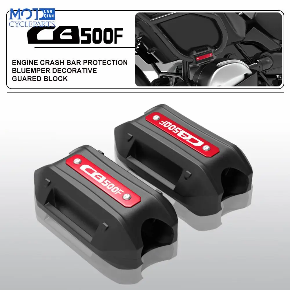 

Motorcycle For Honda CB500F CB 500F 2018 2019 2020 2021 2022 2023 Engine Crash bar Protection bluemper Decorative Guared Block