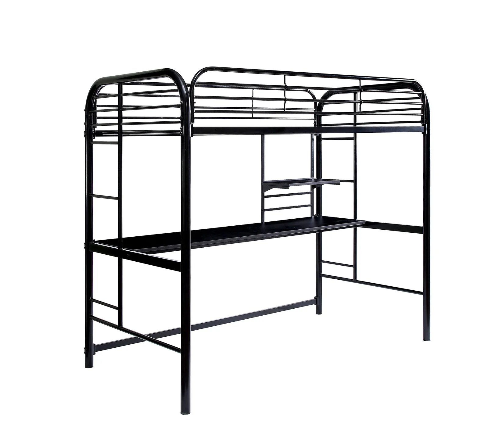 

Twin Loft Bed Rest easy knowing you purchased a top of line safety product. The robust full metal construction features our stat