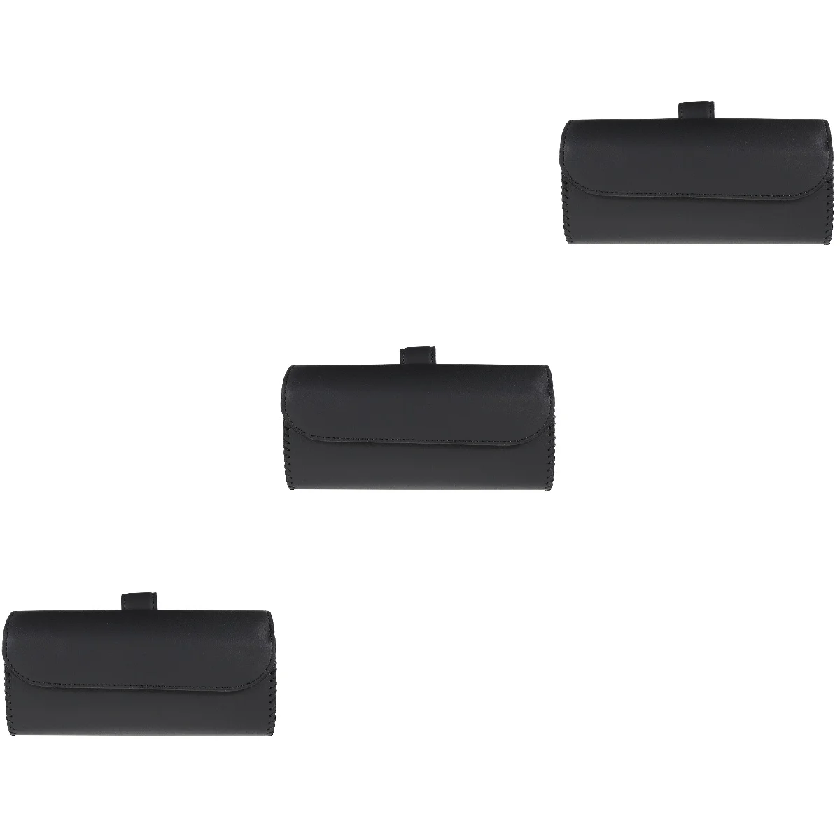

Set 3 Glasses Case Sunvisor Sunglasses Holder Car Eyeglasses Container Pu