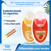 cigarette click capsules popping balls cigarettes menthol capsules applicator smoker accessories 100pcs popping beads
