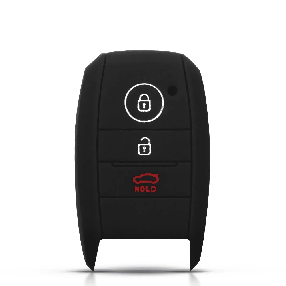 

Dandkey силиконовый чехол для ключей от машины для Kia K3 K4 K5 Rio Ceed Soul Sportage Sorento Carens Picanto Smart, 3 кнопки, чехол дистанционного брелока